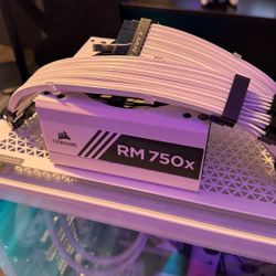 Corsair 750watt Power Supply And Lian Li Strimmer Rgb Cables