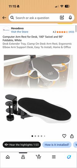 Hovadova Desk Arm Rest