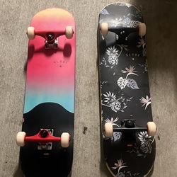 Two skateboards