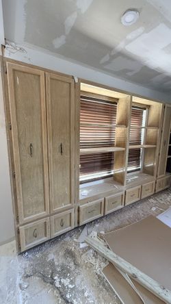 Whole Wall Solid TV Wood Cabinet