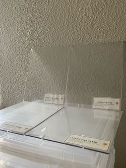 Large Clear Board (Set of 4)