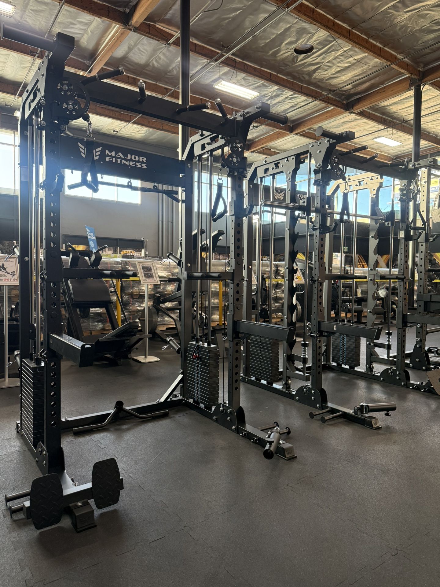 Major Fitness F22 PRO or B52 PRO Squat Rack Power Cage Functional Trainer with Smith Machine Option