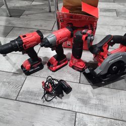CRAFTSMAN V20 Cordless Power Tool Combo – Great Condition!