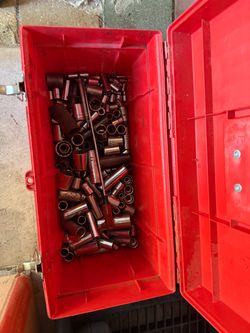 Large Lot of Mixed Socket Set with Case