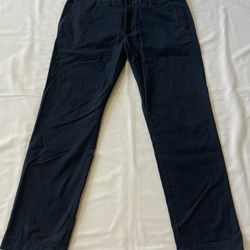 Tommy Hilfiger Tailored Fit Pants Bottom Men W 34 L 32 Navy Blue TH Causal
