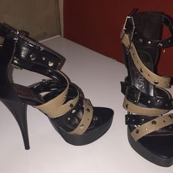 Sexy Strappy Buckle High Heels ~ Ladies Size 6