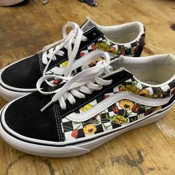 Vans Floral/cheker Platform Oldschool’s W:7.5