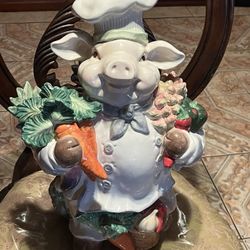 Kaldun & Bogle Bistro Chef Pig Figurine Decor 20 1/2" Tall SEE ALL PICS