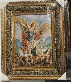 Large Religious Wall Frame Art Archangel St Michael