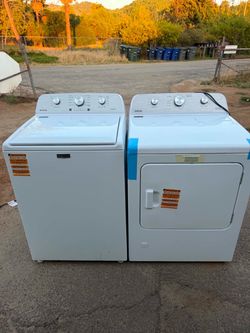 Maytag washer and gas dryer