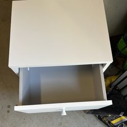Kids Small white nightstand 