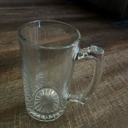 Vintage Heavy glass 23 oz beer mug/stein 