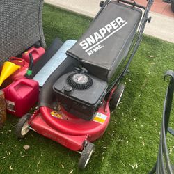 Lawnmower And A Jumping Castle