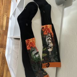 Boys Large Moto Socks 