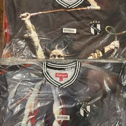 Supreme/Frank Frazetta Soccer Jersey Death Dealer Size M, Woman With Scythe Size L