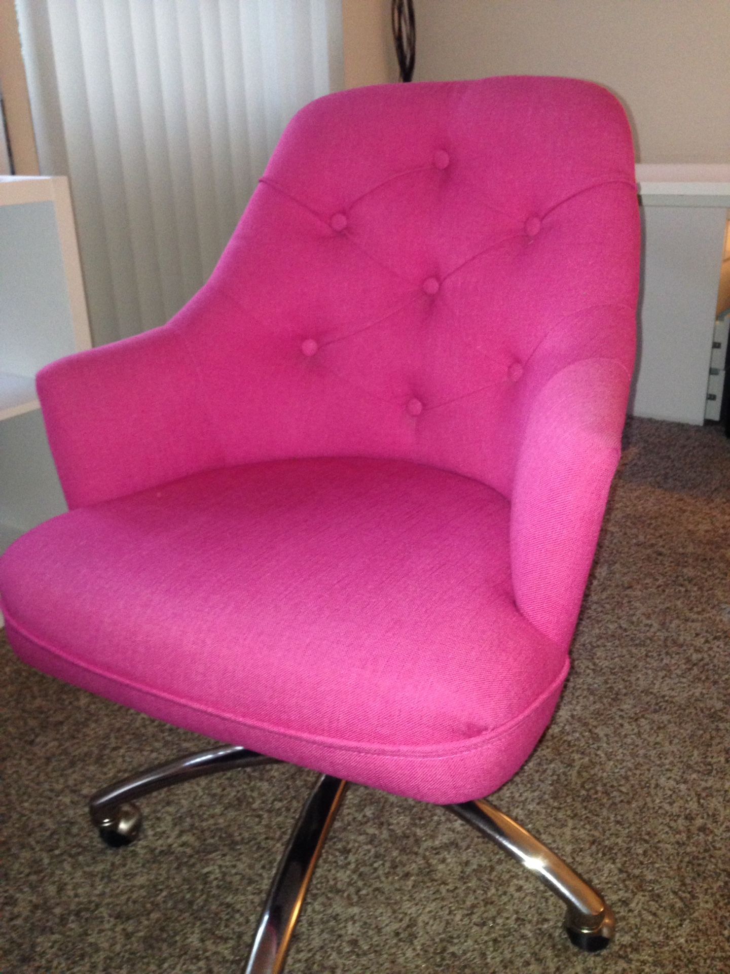 Pottery Barn Teen Pink office chair:
