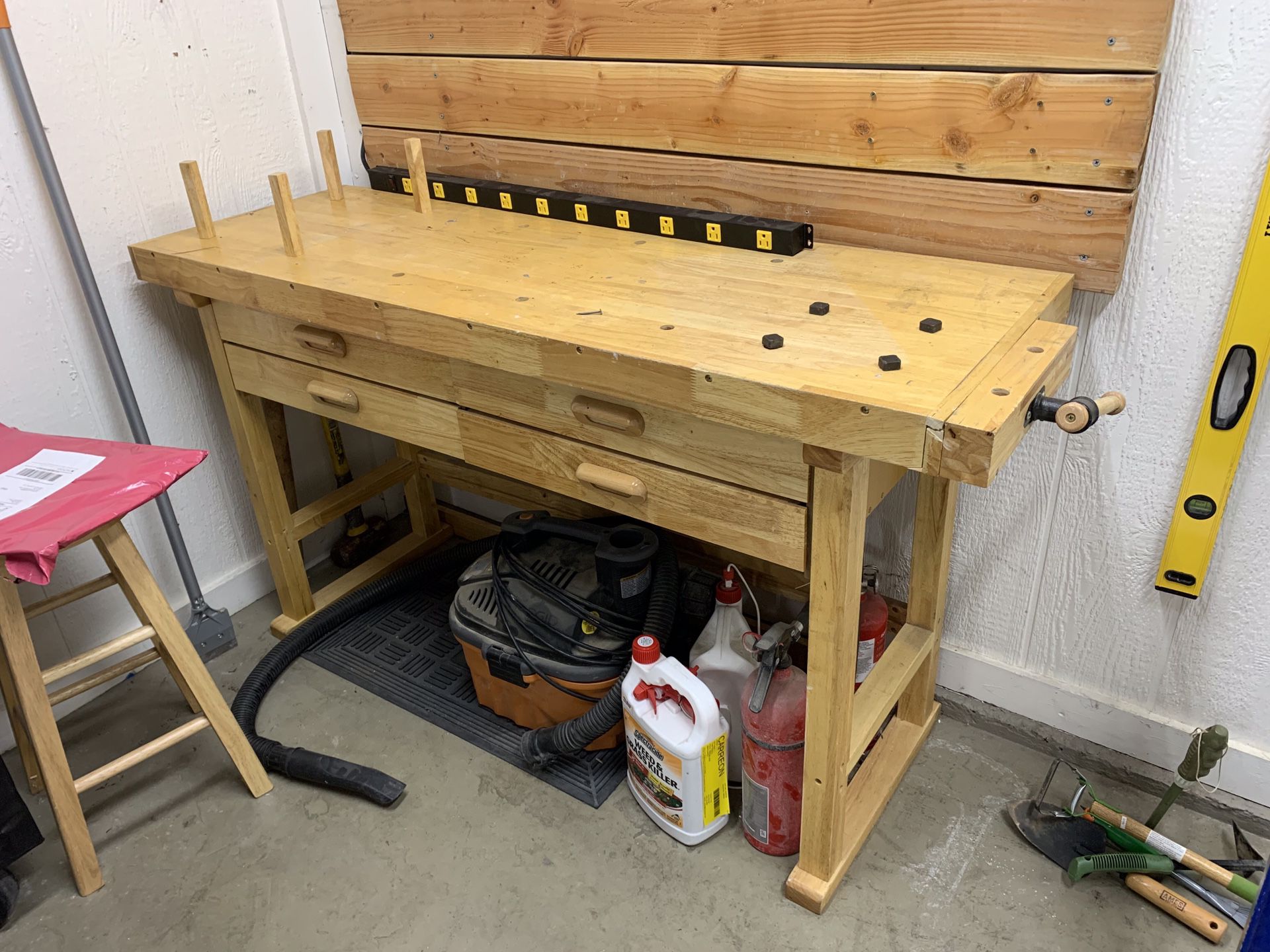 Workbench and stool