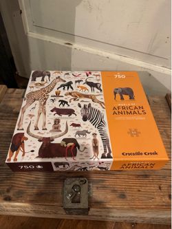 Crocodile Creek African Animals 750 Piece Puzzle NEW.