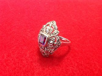 Silver & Amethyst Ring