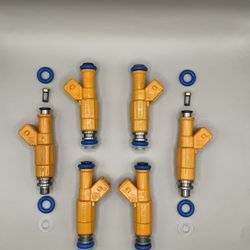 Set Of 6  Bosch Fuel Injectors For 87-98 JEEP Cherokee Wrangler 4.0 EV1 4 hole