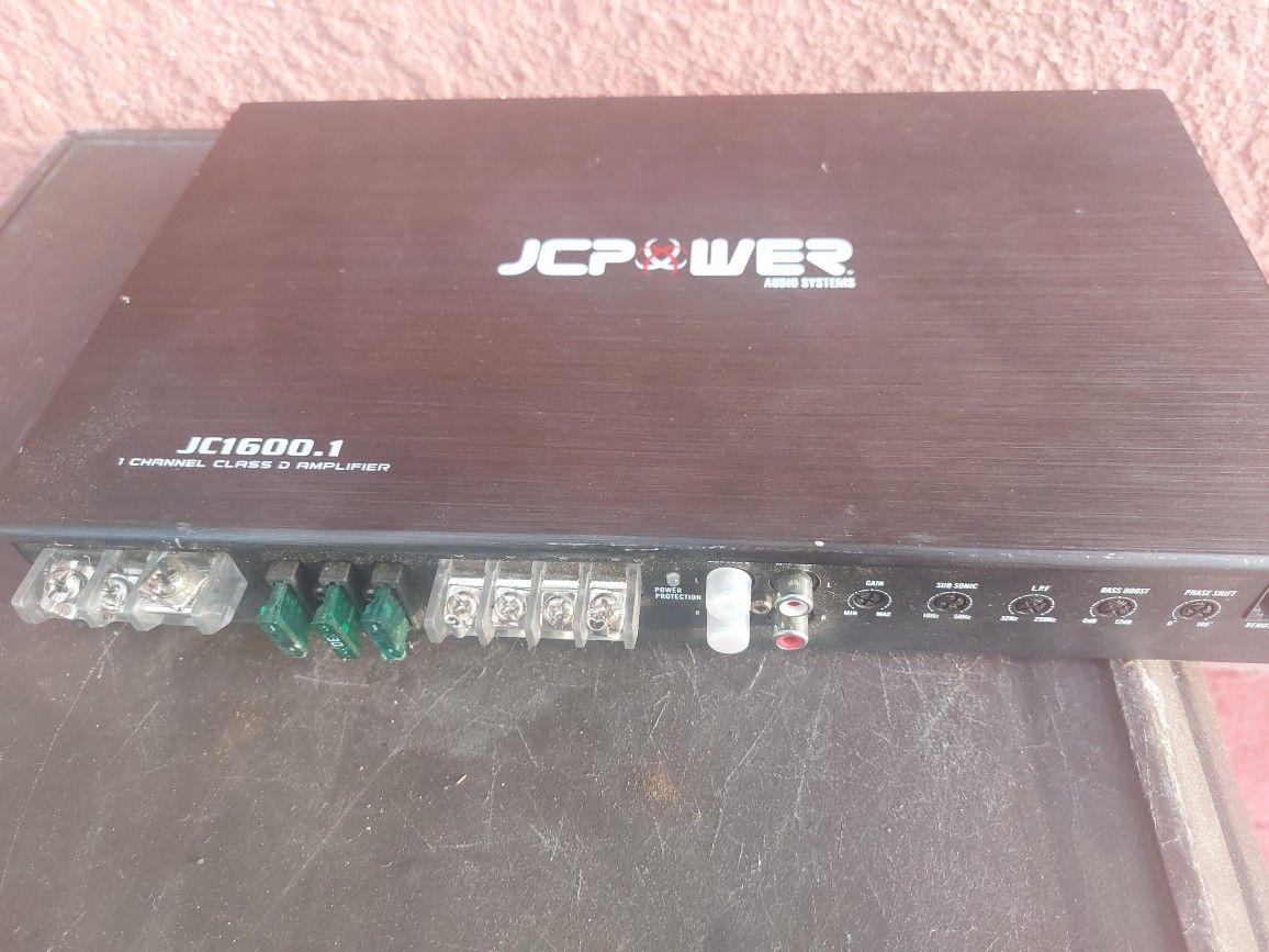 AMPLIFICADOR AMPLIFIER JC POWER 1600.1 MONO BLOCK AND 75.4 Y EL
