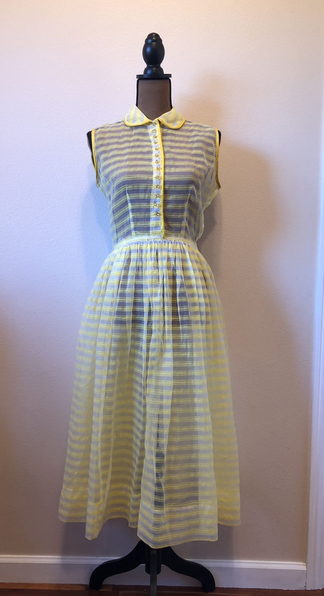 Vintage 1950s Sheer Dress