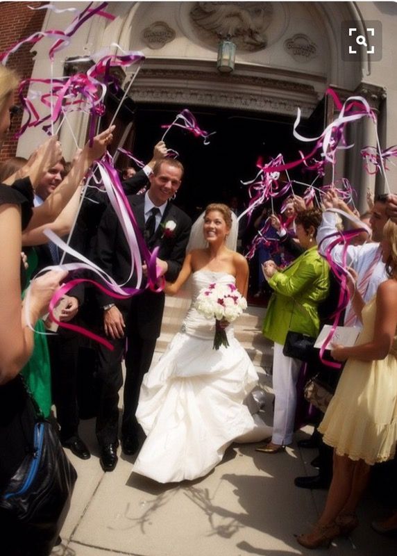Wedding Wands (silver and white w/ bells)