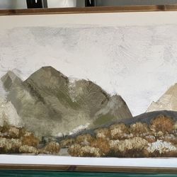 Landscape With Wood Frame