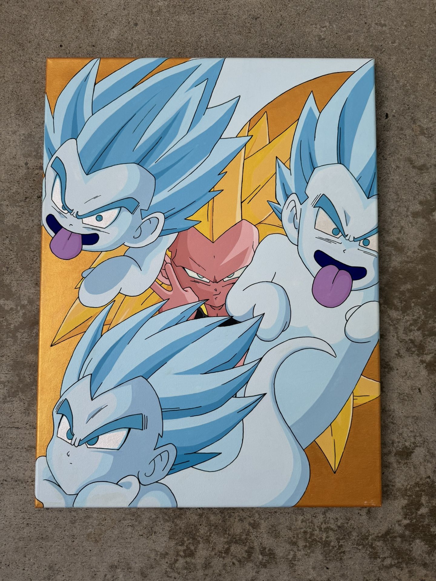 Gotenks Super Ghost Kamikaze Dragon Ball Z Canvas Painting