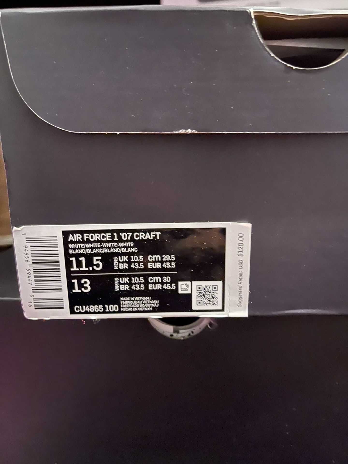 Nike Craft Air Force Ones $125 FIRM…….SIZE 11.5