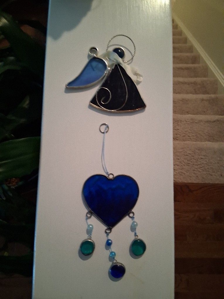 Angel & Heart Suncatchers Both For $5