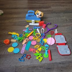 Playdoh Dog Set, Burger Kit And Extra