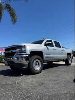 KMC KM552 Machined Silver 17x8.5 6x139 -10 + Falken Wildpeak AT4W 285/70R17 | Installed Bundle Deal