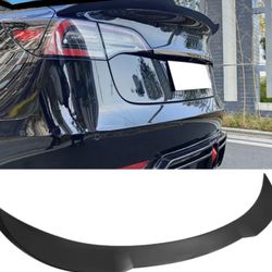 17-23 Tesla Model 3 P-Style Trunk Spoiler Matte Black