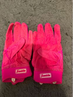 pink franklin batting gloves size large