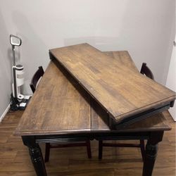 Solid Wood, Extendable High Quality Dining Table