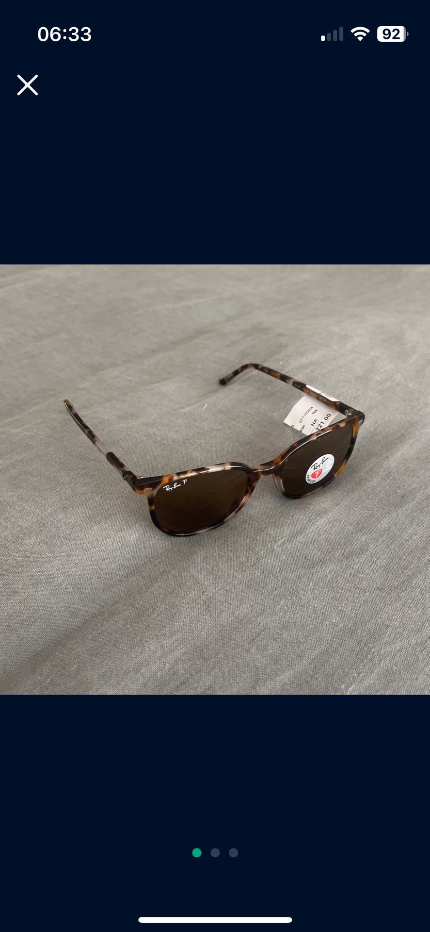Ray Ban Sunglasses - Elliot (Polished Havana Brown Gray)