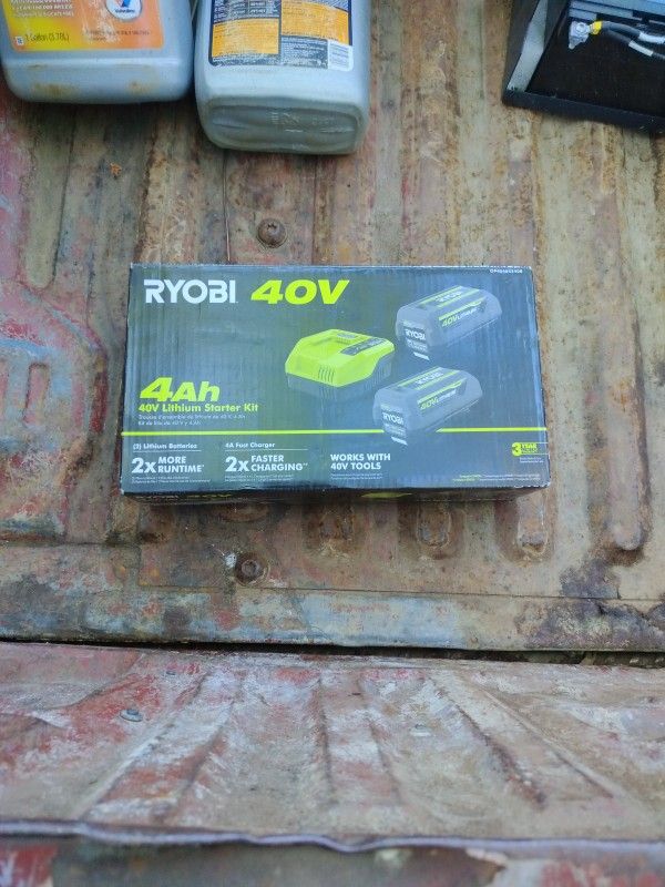 RYOBI 40V Lithium Starter Kit