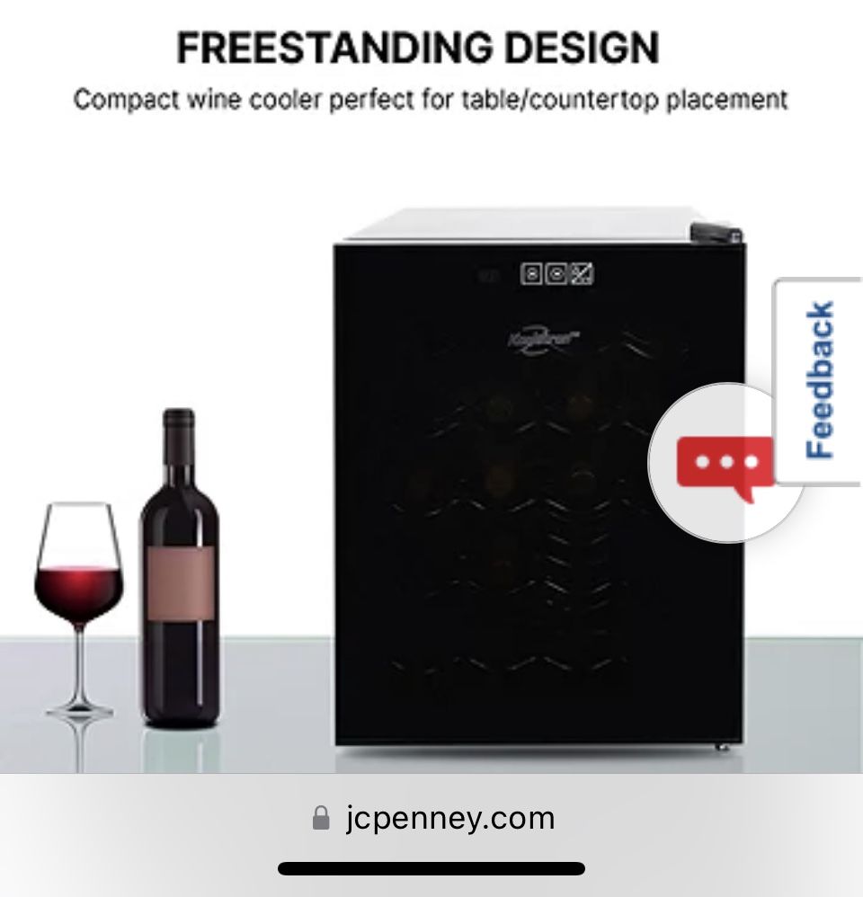 Koolatron 20 Bottle Wine Cooler Freestanding Thermoelectric Wine Fridge