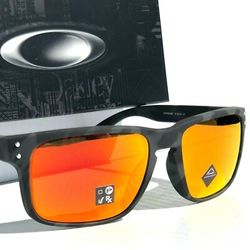 Oakley Holbrook “Matte Black Camo / Prizm Ruby” (OO9102‐E955 / OO9102‐9102E9) sunglasses