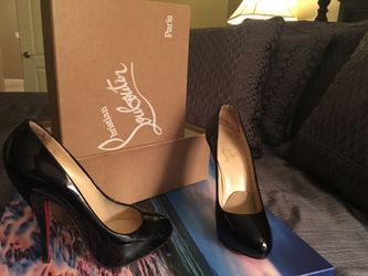 Christian Louboutin Red Bottom Black High Heel Size 36, 5.5