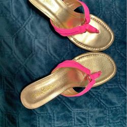 Lilly Pulitzer *NEW* McKim Wedge in Prosecco Pink, Size 7.5