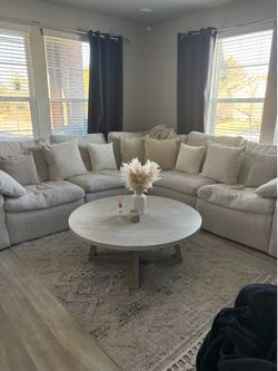 Recliner sectional rug and table