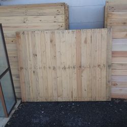 Wooden fence panels