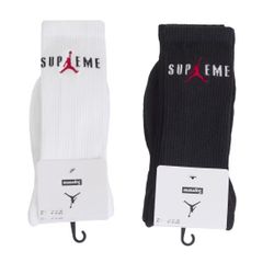 100% Authentic Supreme/Jordan Crew Socks(2pack Each Color)