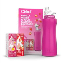 Cirkul Stainless Steel Water Bottle Starter Kit - Pink