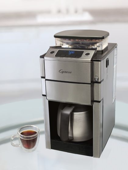 New Capresso 10-Cup Coffee Maker with Thermal Carafe - Silver