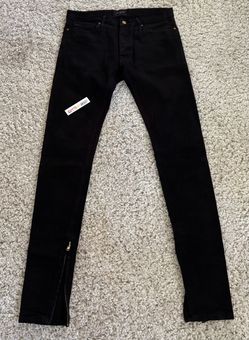 Fear of God 5th Collection ZIPPER Denim Pants Jeans Black Size 32 2017