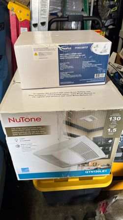 Nutone fan and bathroom faucet ( new)