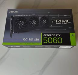 ASUS PRIME NVIDIA GeForce RTX 5060 OC 8GB GDDR7 Graphics Card Brand New